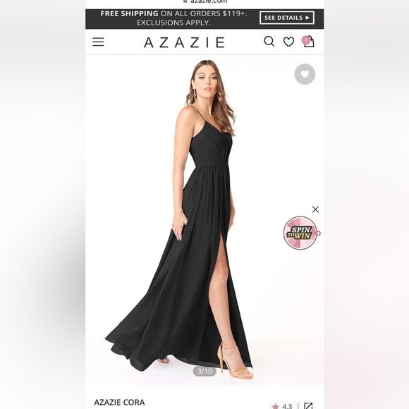 Azazie bridesmaids dress. Never worn. Tags still on - Picture 3 of 3